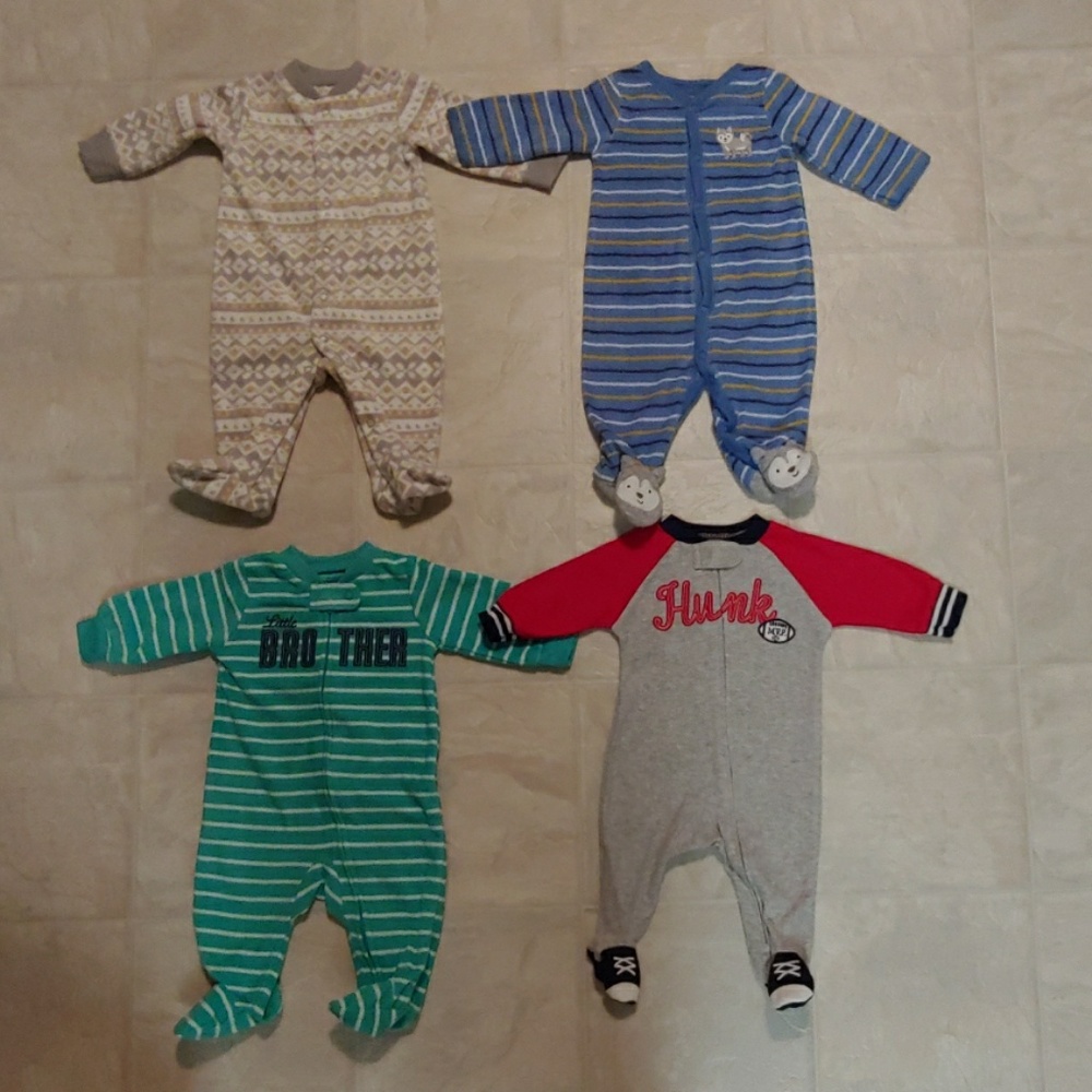 4 Infant Footies SOLD!
